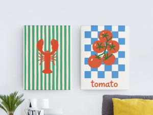 Plakat, Pomidory - Tomato retro