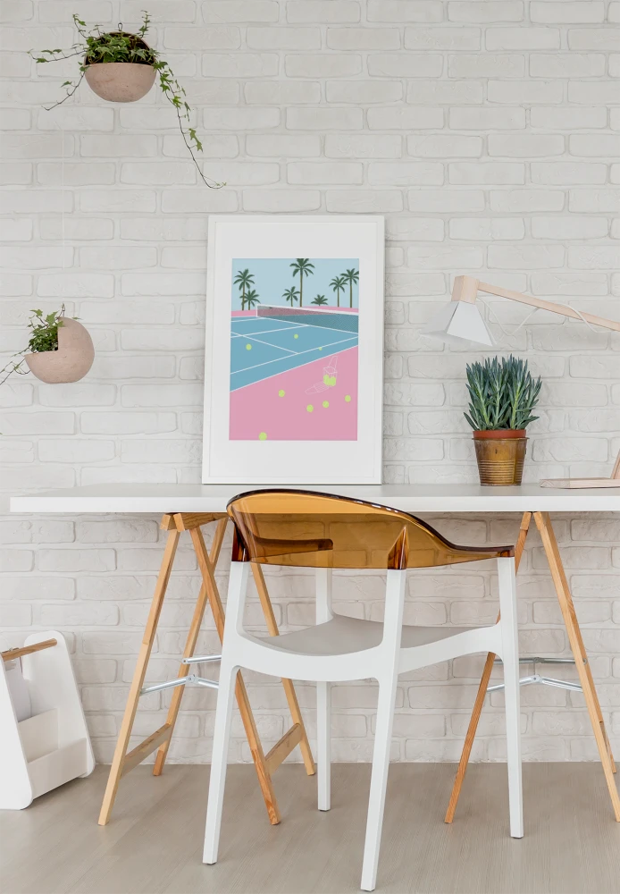 Plakat, Sport - Kort tenisowy