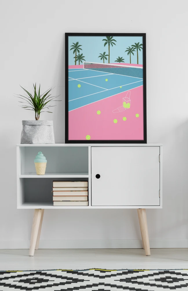 Plakat, Sport - Kort tenisowy