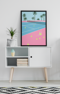 Plakat, Sport - Kort tenisowy