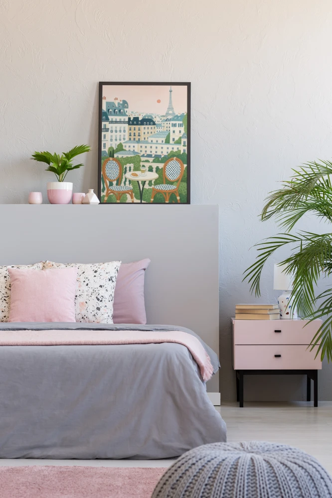 Plakat, Paryż - widok retro