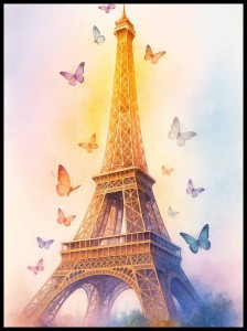 Paryż Wieża Eiffla w ramcee 1.jpg