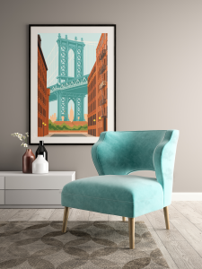 Plakat, Most Golden Gate w San Francisco