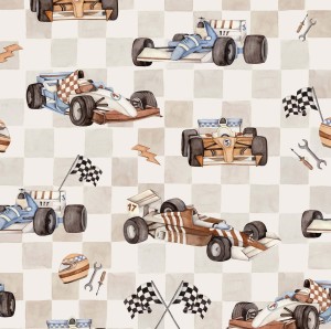 Tapeta na ścianę wyścigówki - beżowa 2.jpg