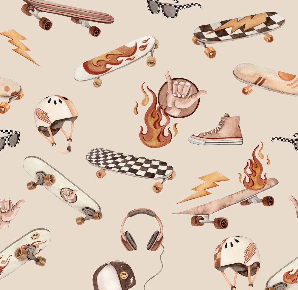Tapeta skate dla dzieci beżowa 3.jpg