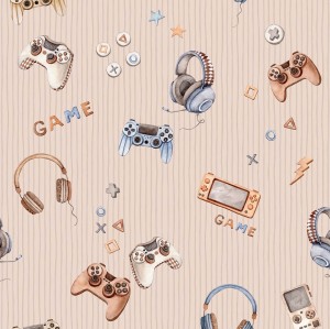Tapeta dla dzieci - gaming beżowa 3.jpg