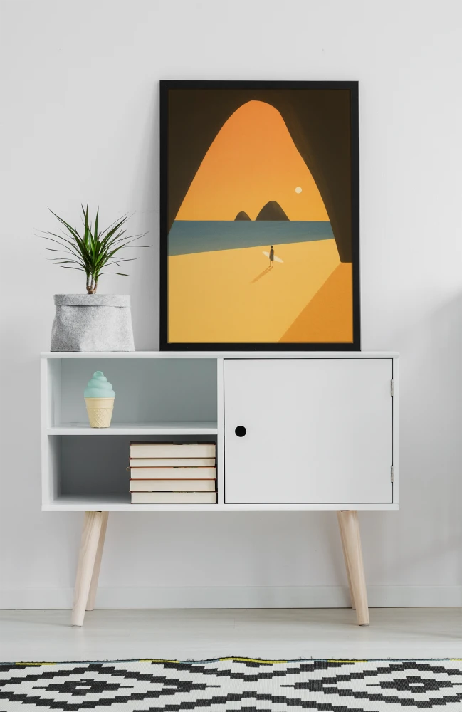 Plakat, Widok na plażę