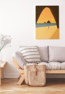 Plakat, Widok na plażę