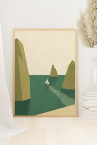 Plakat, Samotna Żaglówka