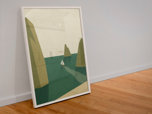 Plakat, Samotna Żaglówka