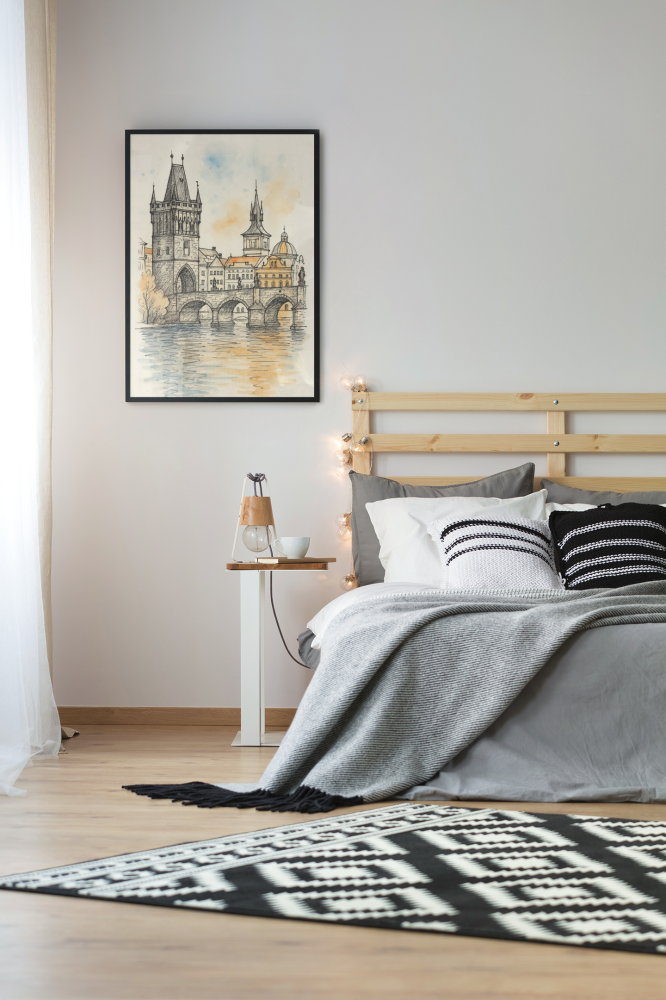 Plakat, Czechy Praga Most Karola