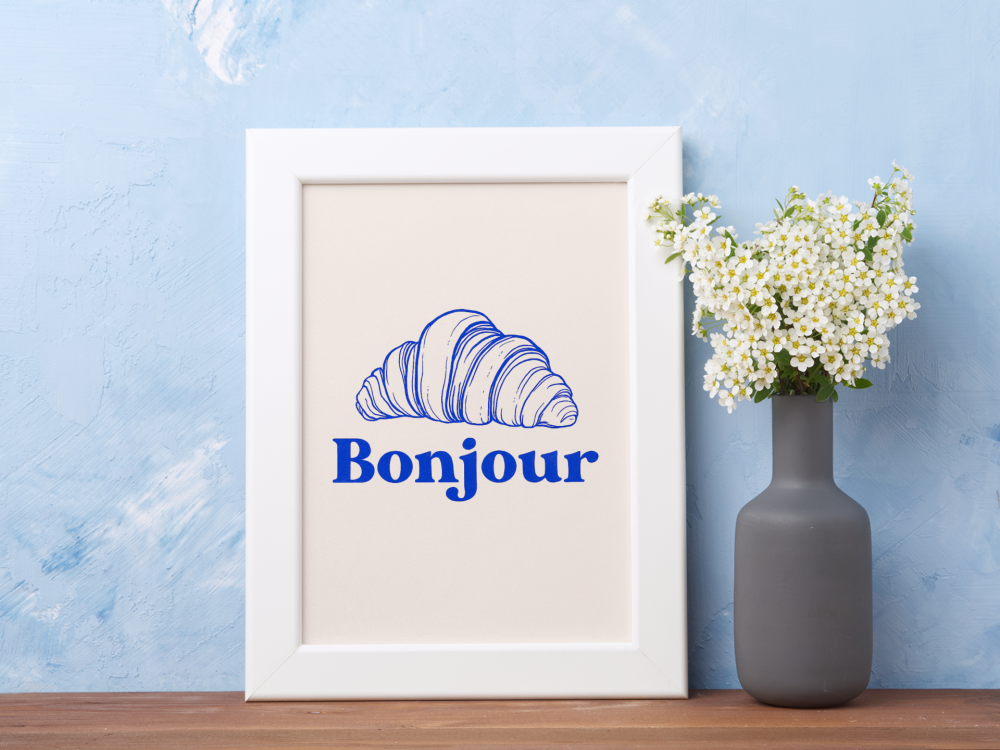 Plakat, Bonjour