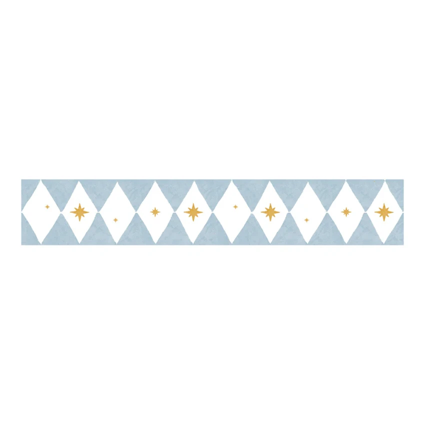 Border w romby z gwiazdkami