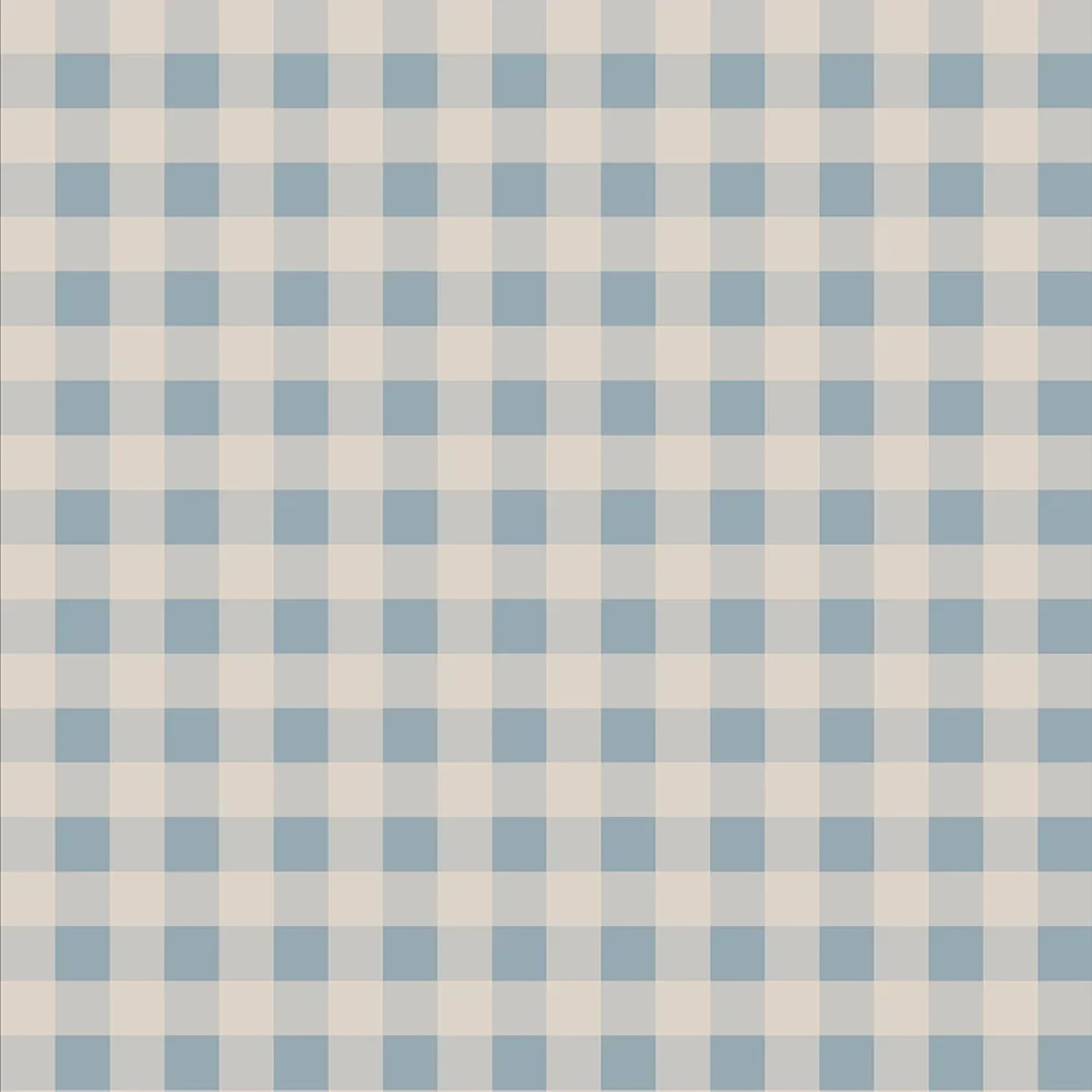 Tapeta, Kratka - kremowo- niebieska