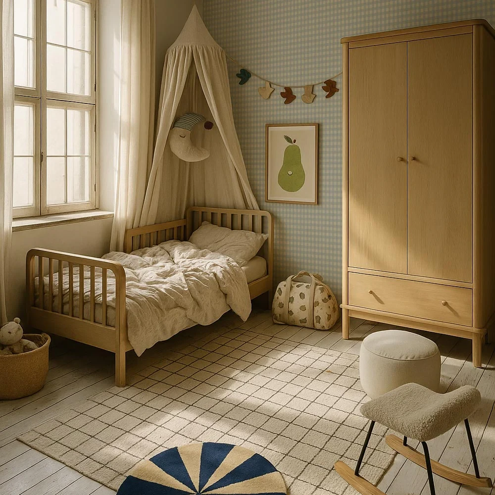 Tapeta, Kratka - niebieska