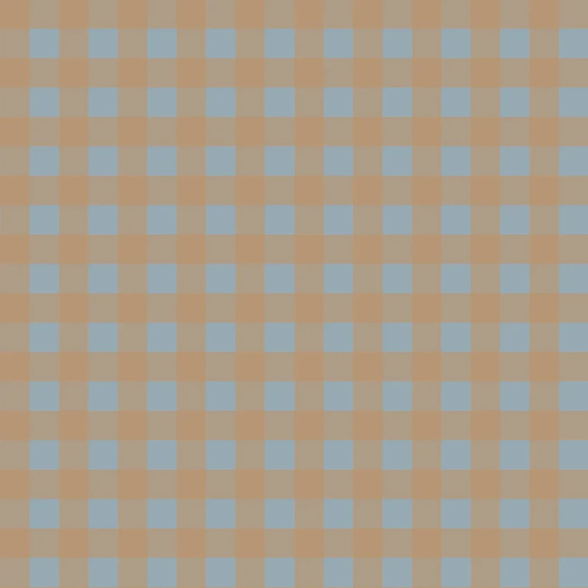 Tapeta, Kratka - brązowo - niebieska