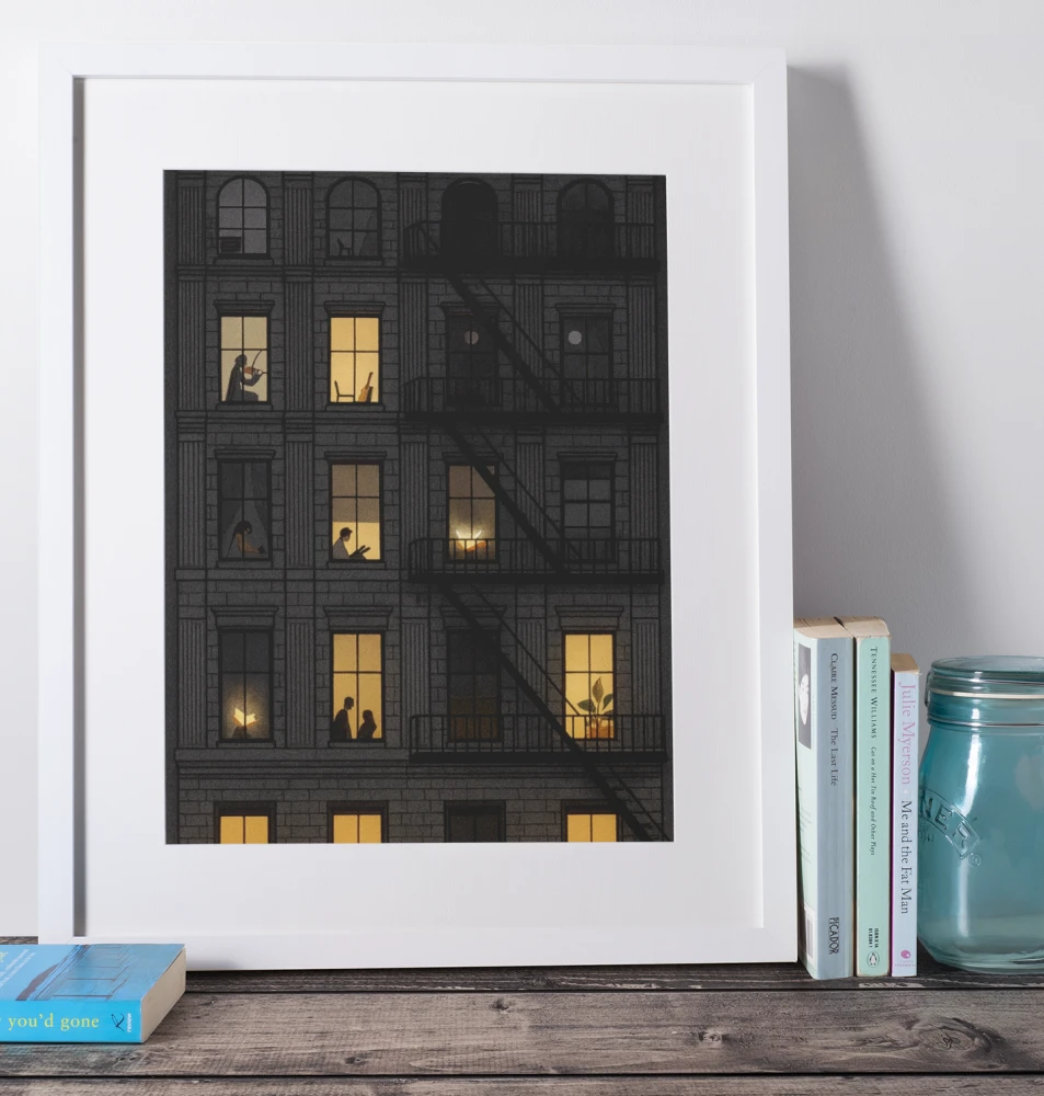 Plakat, Kamienice nocą