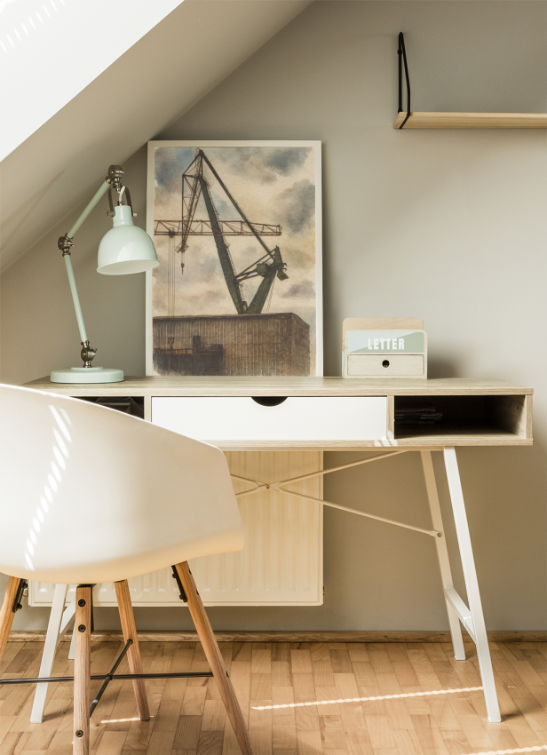 Plakat, Stocznia w Gdańsku rysunek