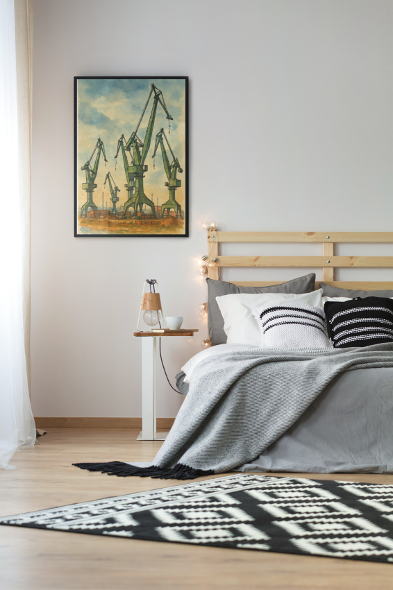 Plakat, Stocznia w Gdańsku rysunek no.2