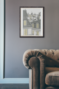 Plakat, Kamienice w szarościach 4rooms