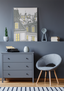 Plakat, Kamienice w szarościach 4rooms