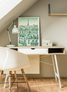 Plakat, Paryż zielone kamienice 4rooms