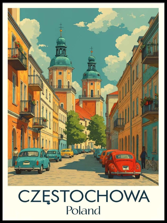 Czestochowa pocztowka w ramcee 1.jpg