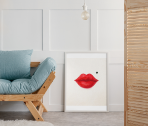 Plakat, Red lips 4rooms