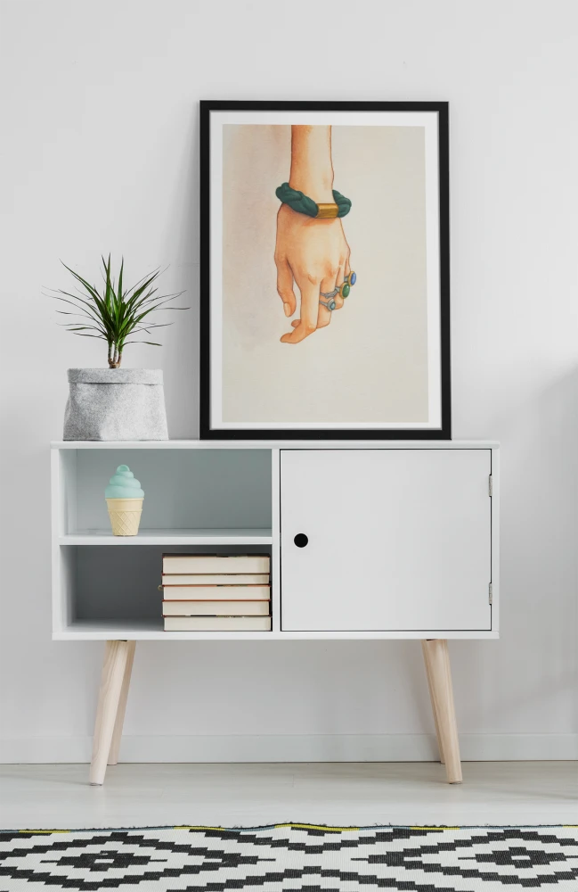 Plakat Moda, Biżuteria na dłoni 4rooms