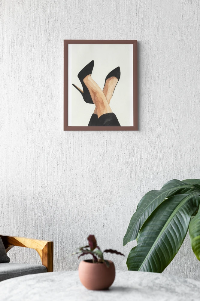 Plakat Moda, Czarne szpilki 4rooms