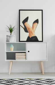 Plakat Moda, Czarne szpilki 4rooms