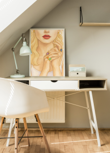 Plakat Moda, Dziewczyna z pierścionkami 4rooms