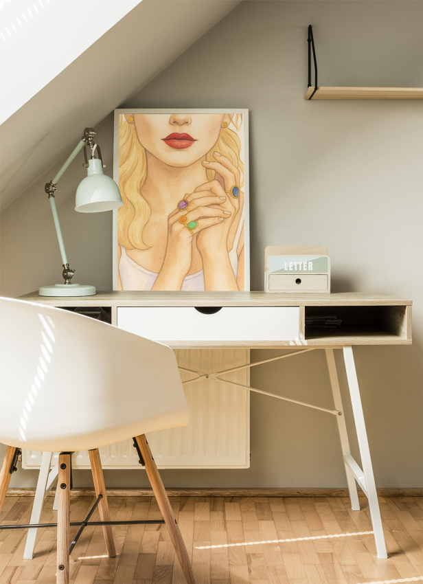 Plakat Moda, Dziewczyna z pierścionkami 4rooms