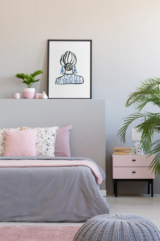 Plakat Moda, Niebieska dziewczyna 4rooms