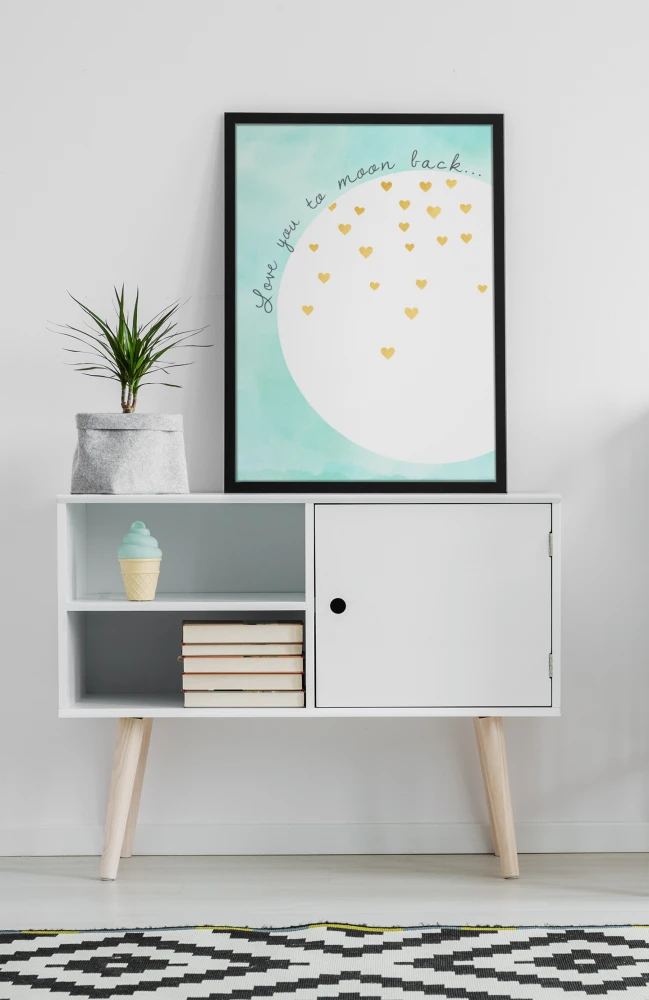 Plakat, To the moon and back 4rooms