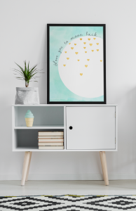 Plakat, To the moon and back 4rooms