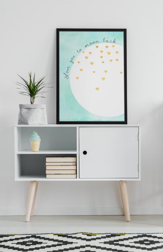 Plakat, To the moon and back 4rooms