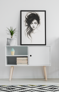 Plakat, Dziewczyna - wiatr we włosach 4rooms
