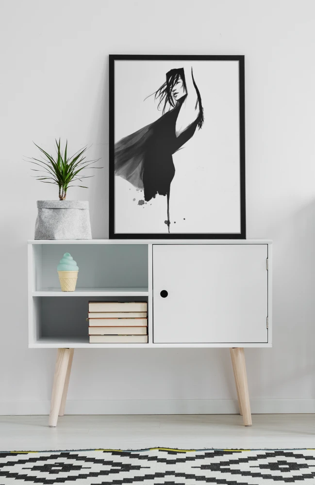 Plakat, Dziewczyna - taniec 4rooms