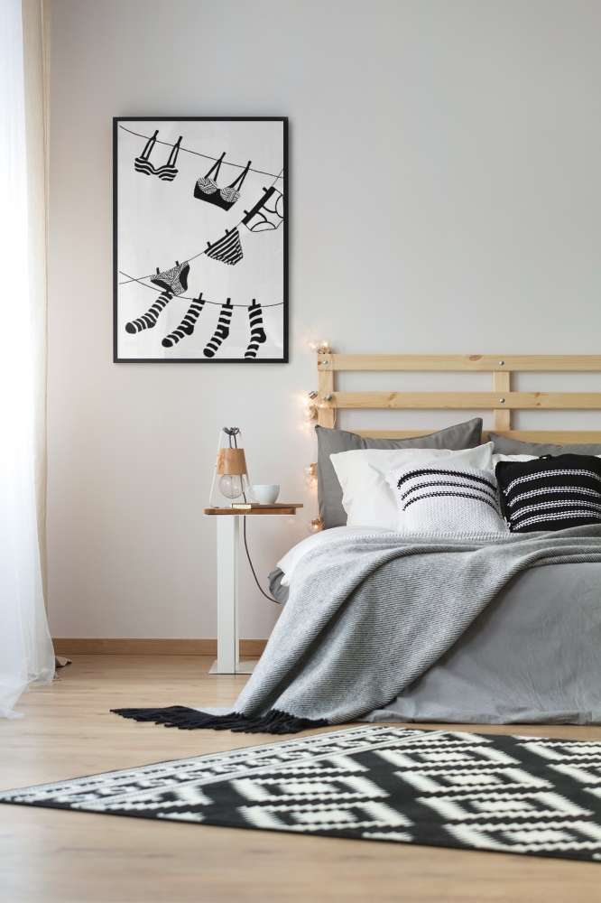 Plakat, Moda - Bielizna na sznurku 4rooms