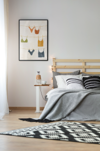 Plakat, Moda - Bielizna na sznurku kolorowa 4rooms