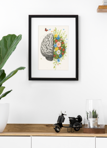 Plakat, Mózg w kwiatach 4rooms