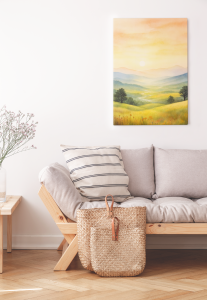 Plakat, Górski pejzaż o wschodzie słońca 4rooms