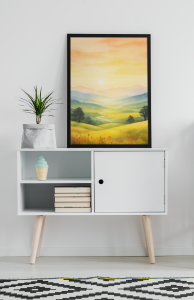 Plakat, Górski pejzaż o wschodzie słońca 4rooms