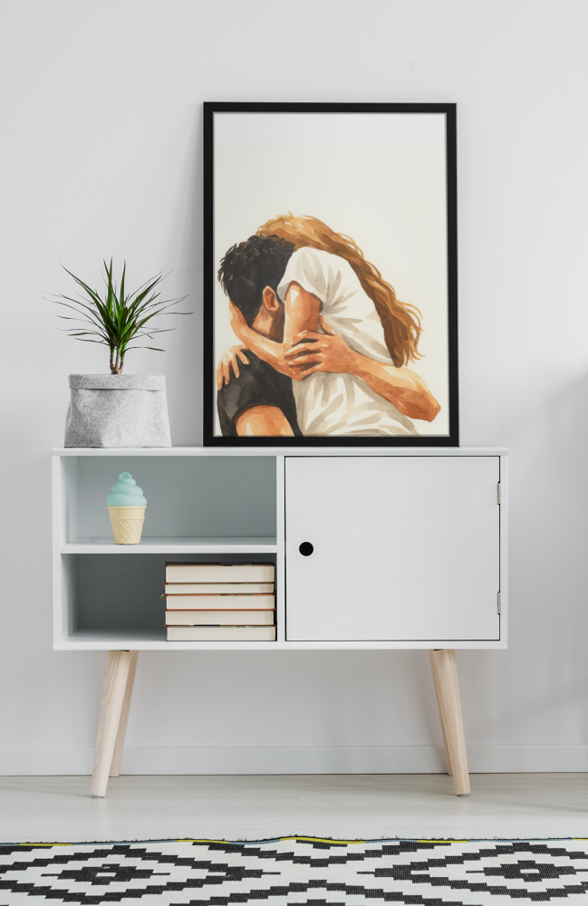 Plakat, Zakochani w uścisku 4rooms