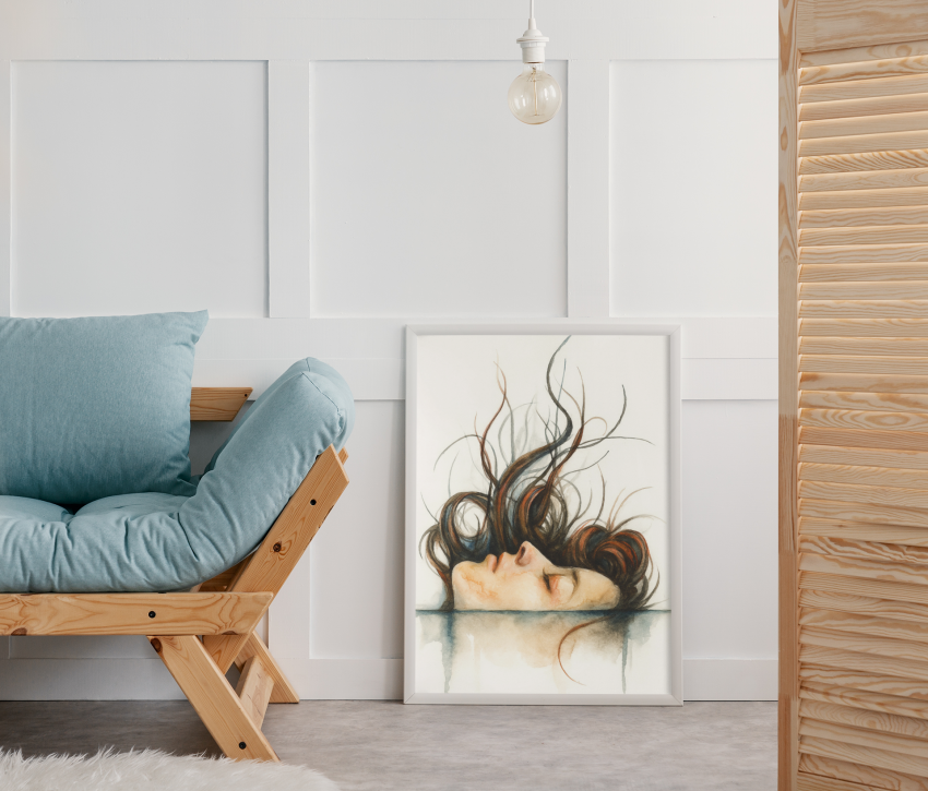 Plakat, Kobieta - tonąc wizualizacja 4rooms