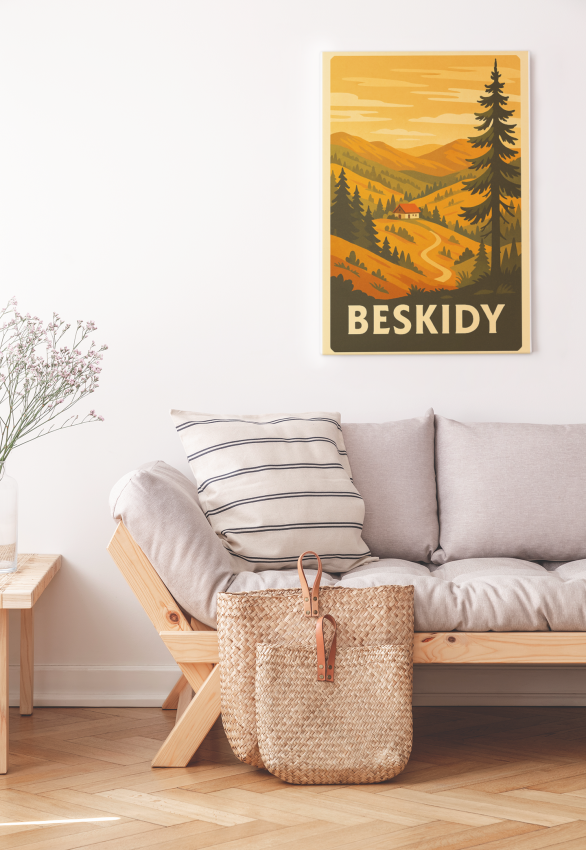 Plakat, Polskie Regiony retro - Beskidy no.2