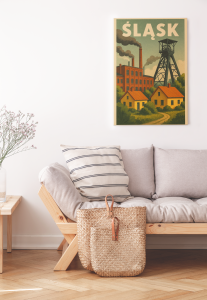 Plakat, Polskie Regiony retro - Śląsk