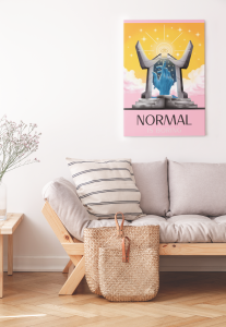 Plakat, Normal is boring - abstrakcja