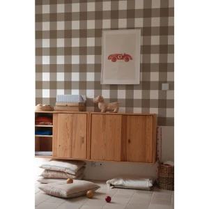 Tapeta, Kratka klasyczna - brązowa 4rooms.com.pl